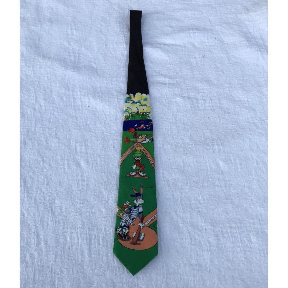 Vintage‎ Looney Tunes Mania Tie 1993 Bugs Bunny Baseball Taz Melvin